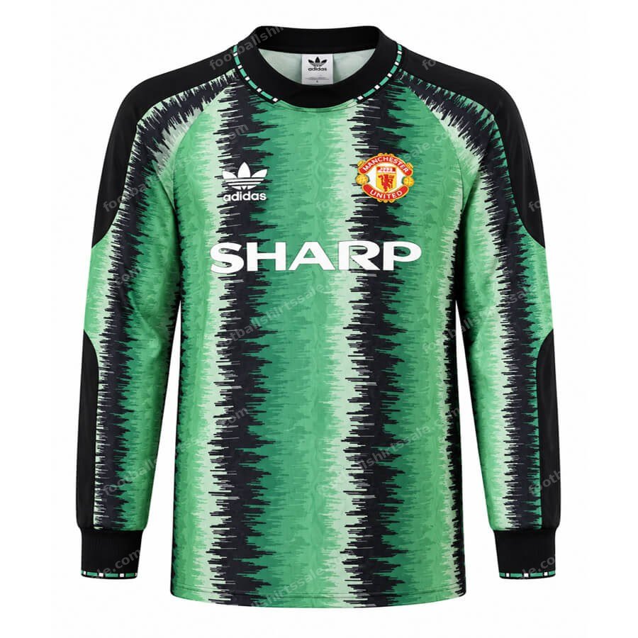Retro Manchester United Home Goalkeeper Football Shirt 1990