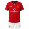 Retro Manchester United Home Kids Football Kit 00 02