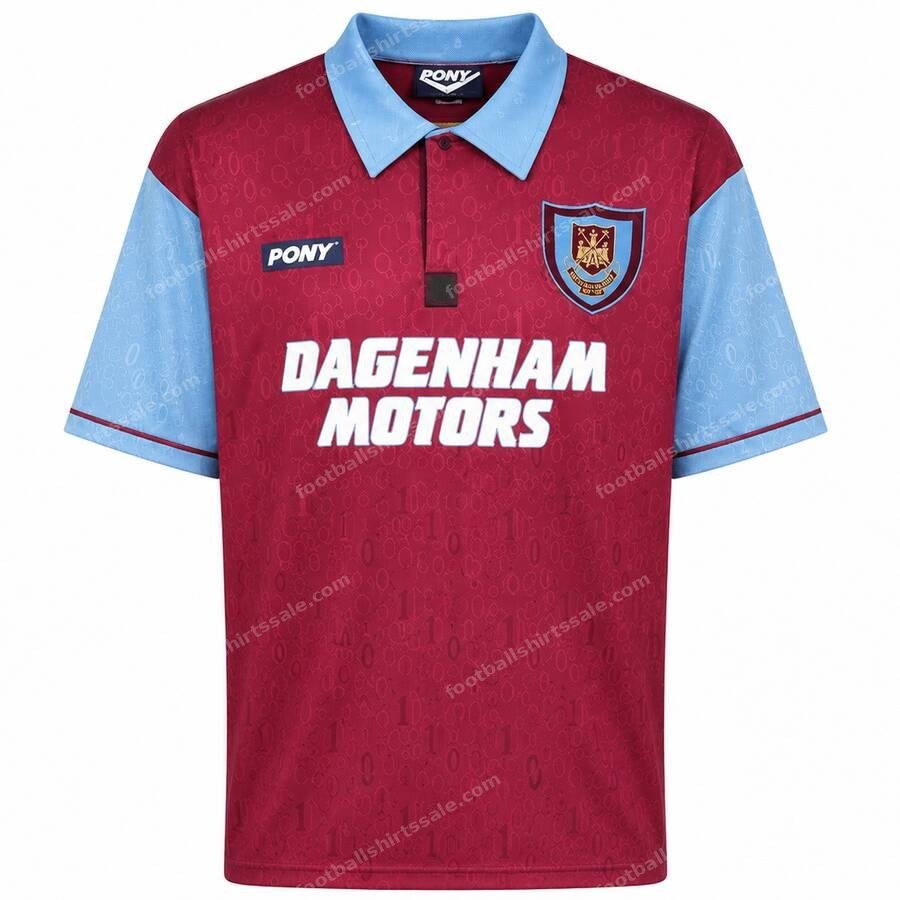 Retro West Ham United Home Shirt 95 97