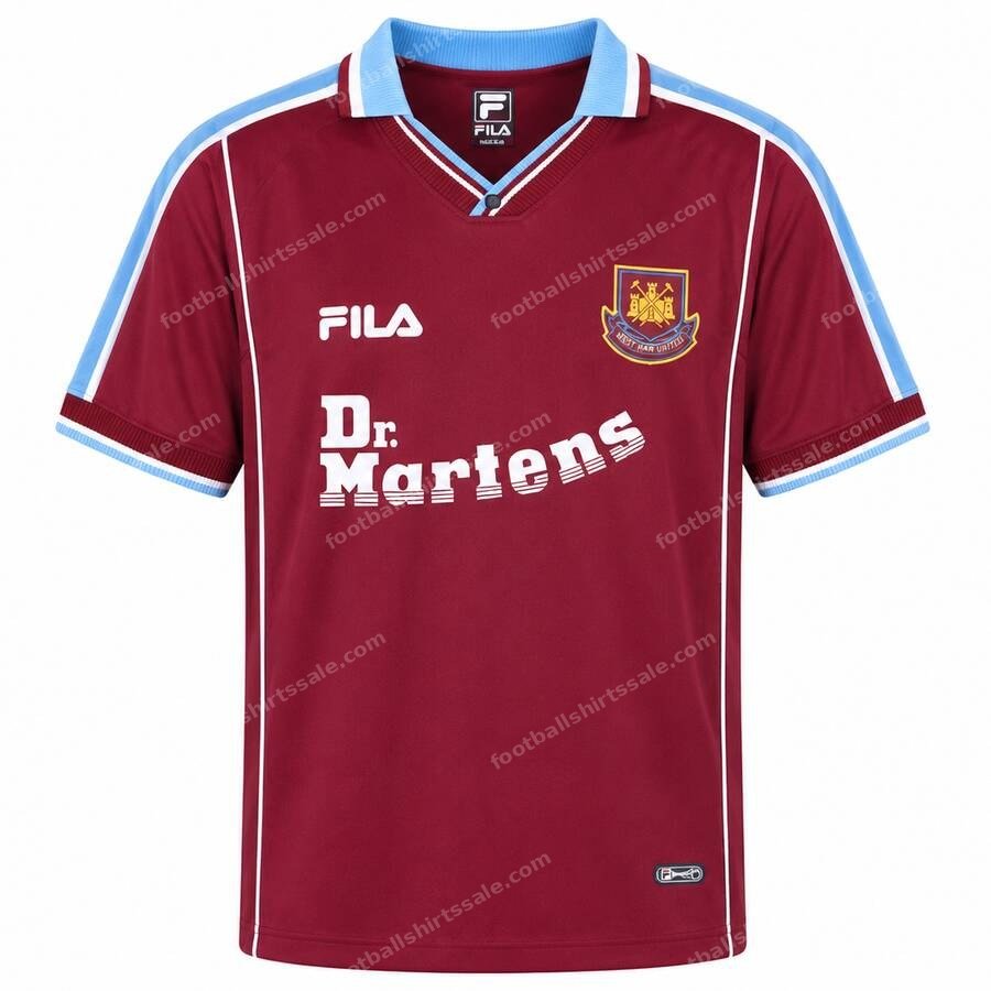 Retro West Ham United Home Shirt 99 01