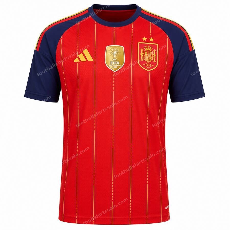 Spain Home Player Version Football Shirt