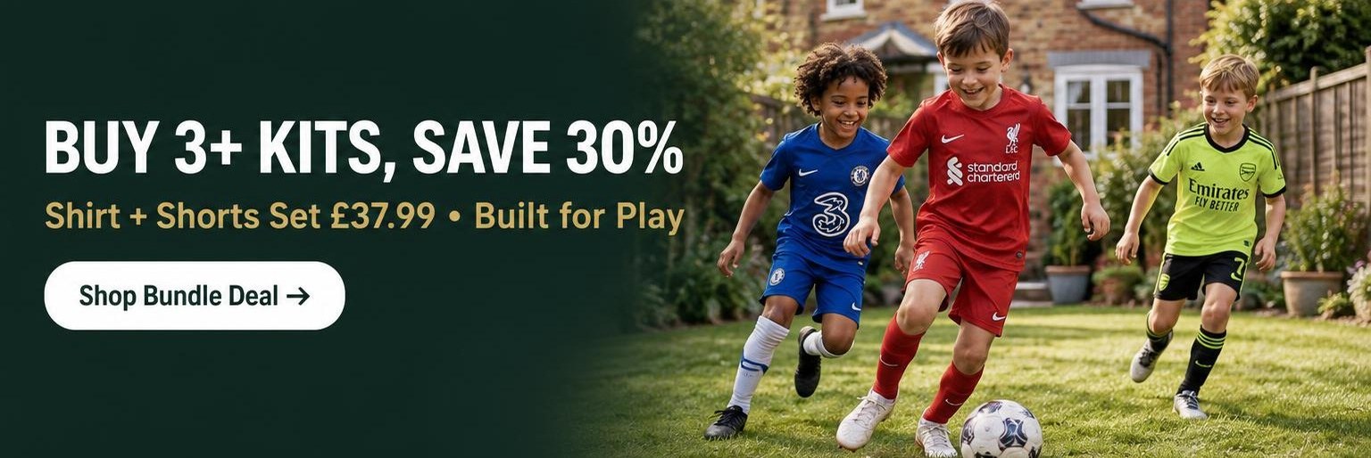 Buy 3+ Kids Kits Save 30% - Shirt and Shorts Set £37.99