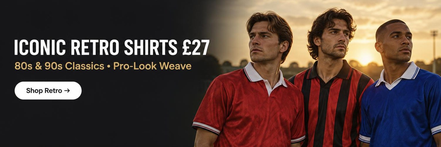 Iconic Retro Classic Football Shirts £27